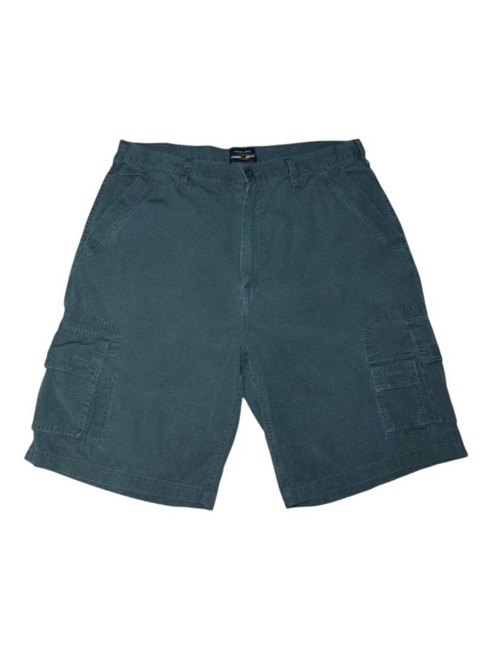 WearFirst Green Cargo Shorts Mens 38 Cotton Utility Hiking Work Casual Pockets.